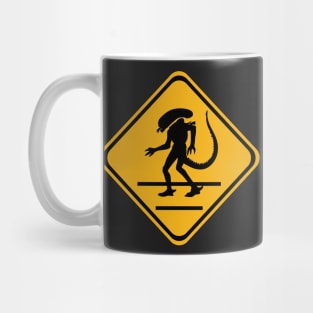 Alien Crosswalk Sign 1 Mug